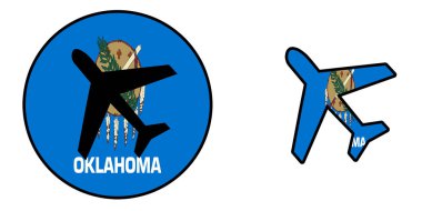 Ulus Bayrak - uçak izole - Oklahoma