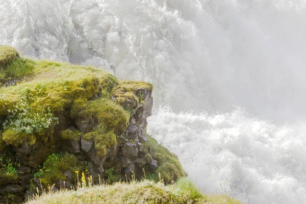 Gullfoss waterval - IJsland - Detail — Stockfoto