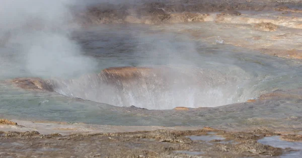 The famous Strokkur Geyser - Iceland - Close-up — Stock Photo, Image