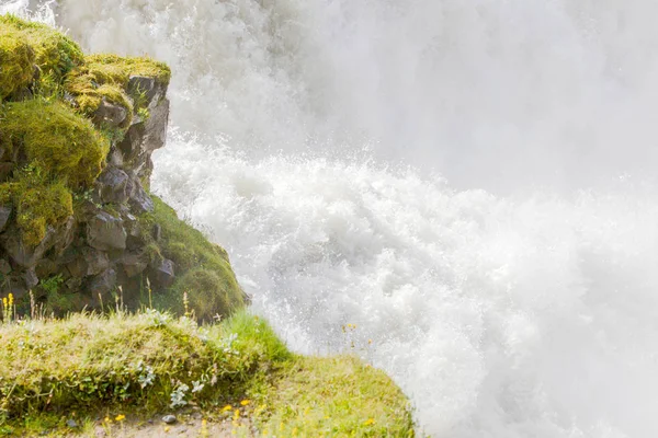 Gullfoss waterval - IJsland - Detail — Stockfoto