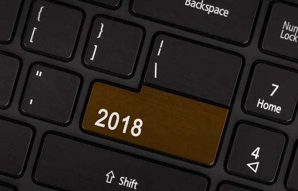 Botón Texto 2018 — Foto de Stock