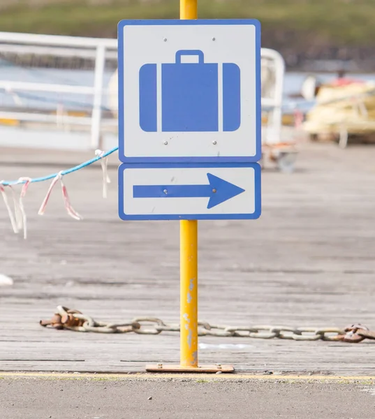 Bagage sign Iceland — Stock Photo, Image