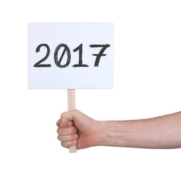 Logga in med ett antal - året 2017 — Stockfoto