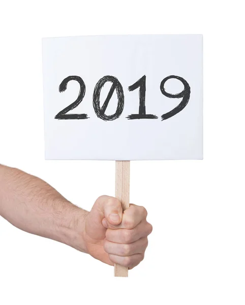 Sign with a number - The year 2019 — Stock Photo, Image