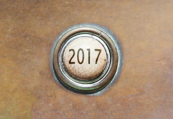 Botão velho - 2017 — Fotografia de Stock