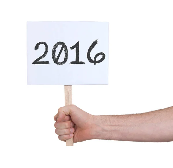 Sign with a number - The year 2016 — Stock Photo, Image