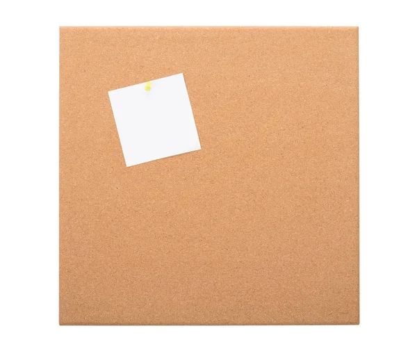 Vintage cork board with note paper — Stock Photo, Image