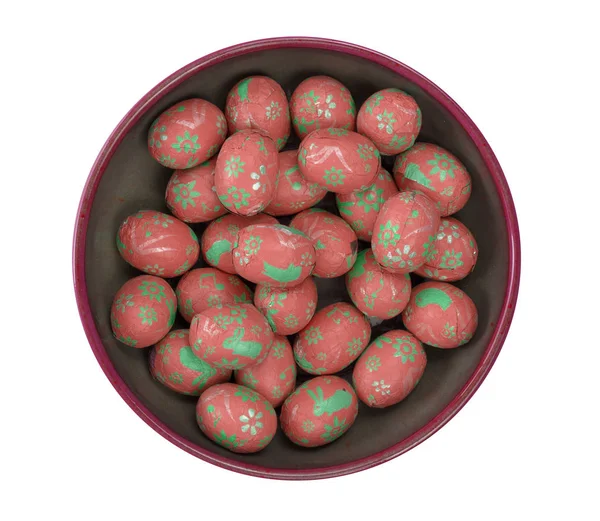 Coloridos huevos de Pascua de chocolate —  Fotos de Stock