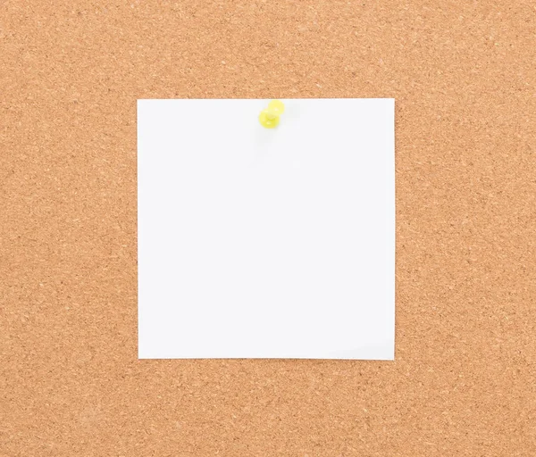 Винтажная пробковая доска с нотной бумагой — стоковое фото