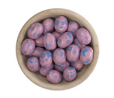 renkli çikolata Paskalya yumurtaları