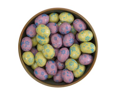 renkli çikolata Paskalya yumurtaları