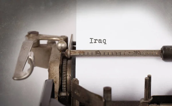 Antigua máquina de escribir - Irak — Foto de Stock