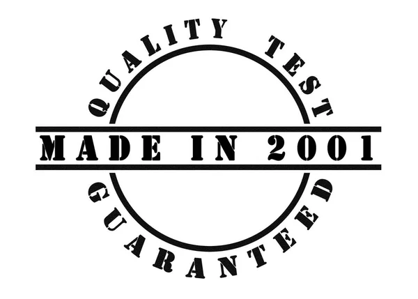 Made in 2001 — Stock Photo, Image