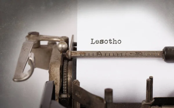 Oude schrijfmachine - Lesotho — Stockfoto