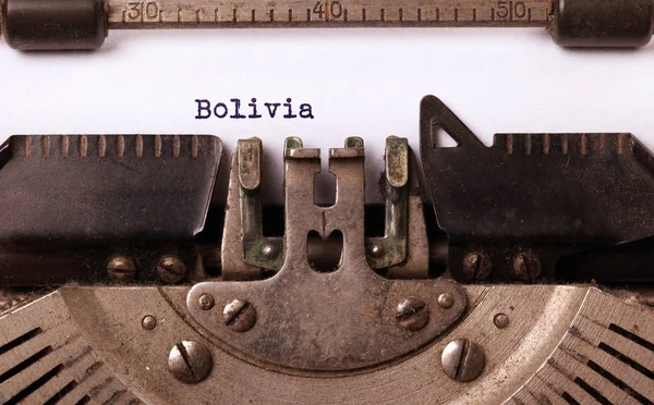Παλαιά γραφομηχανή - Βολιβία — Φωτογραφία Αρχείου