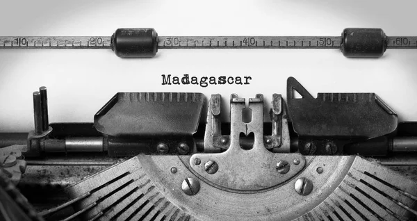 古いタイプライター - マダガスカル — ストック写真