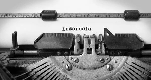 Alte schreibmaschine - indonesien — Stockfoto