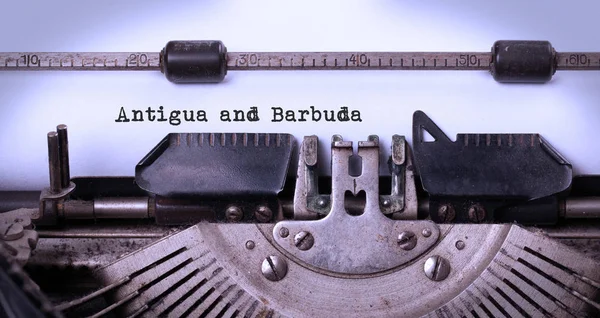 Velha máquina de escrever - Antígua e Barbuda — Fotografia de Stock