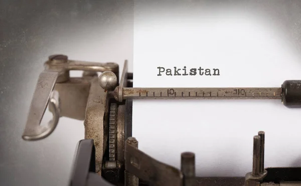 Vecchia macchina da scrivere - Pakistan — Foto Stock