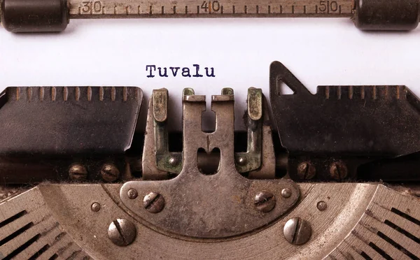 老打字机-图瓦卢 — 图库照片