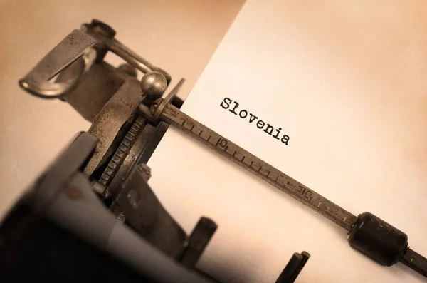 Old typewriter - Slovenia — Stock Photo, Image