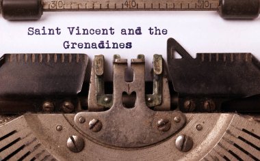 Eski Daktilo - Saint Vincent ve Grenadinler