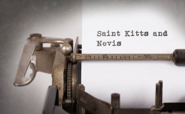 Eski Daktilo - Saint Kitts ve Nevis