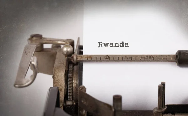 Old typewriter - Rwanda — Stock Photo, Image