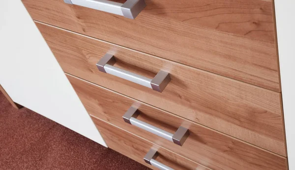 Modern cupboard with drawers — Stock Photo, Image