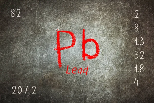 Isolated blackboard with periodic table, Chromium — Stock Photo, Image