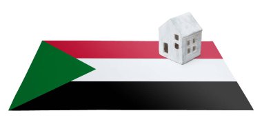 Bir bayrak - Sudan üzerinde küçük ev