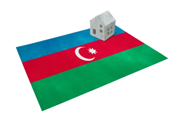 Småhus på et flagg - Aserbajdsjan – stockfoto