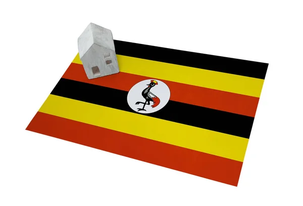 La casita sobre la bandera - Uganda —  Fotos de Stock