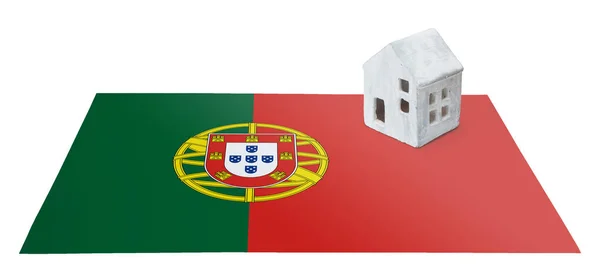 Small house on a flag - Portugal — Stock Photo, Image