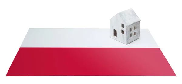 Huisje op een vlag - Polen — Stockfoto