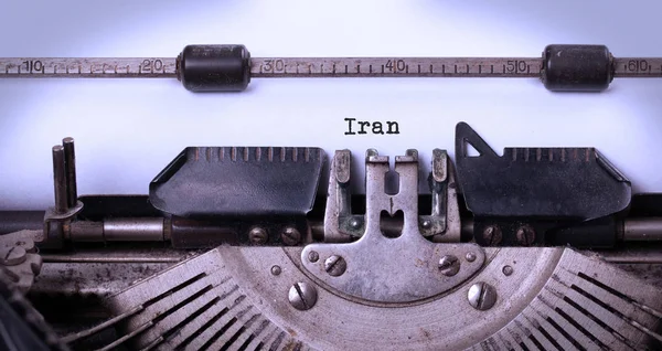Vecchia macchina da scrivere Iran — Foto Stock
