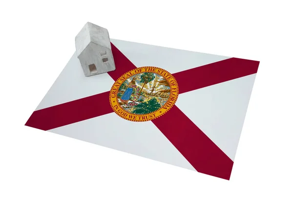 Small house on a flag - Florida — Stock Photo, Image