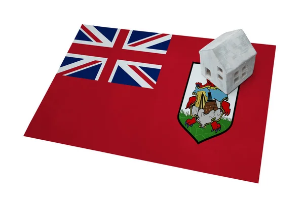 Small house on a flag - Bermuda — Stock Photo, Image