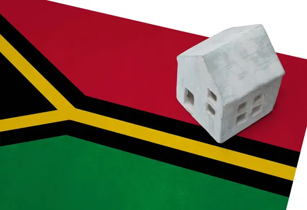 Pequeña casa en una bandera - Vanuatu —  Fotos de Stock