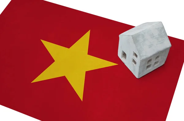 Small house on a flag - Vietnam — Stock Photo, Image