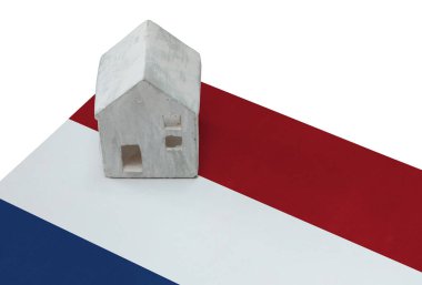 Bir bayrak - Hollanda üzerinde küçük ev
