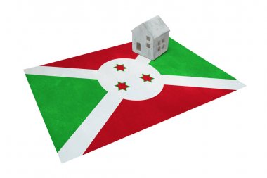 Bir bayrak - Burundi üzerinde küçük ev