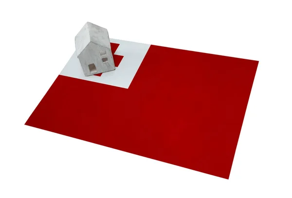 Small house on a flag - Tonga — Stock Photo, Image