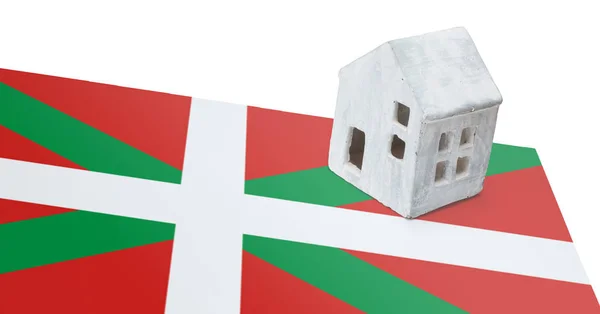 Small house on a flag - Basque country — Stock Photo, Image