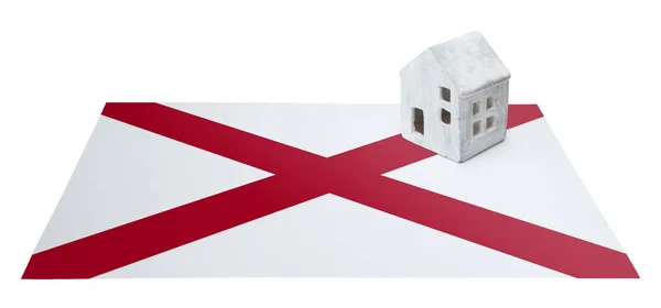 Small house on a flag - Alabama — Stock Photo, Image