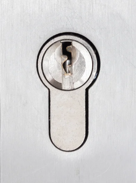 Cylinder lock closeup — Stock Photo, Image