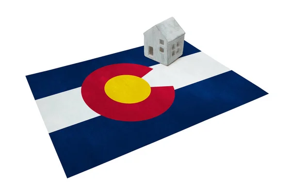 Petite maison sur un drapeau - Colorado — Photo