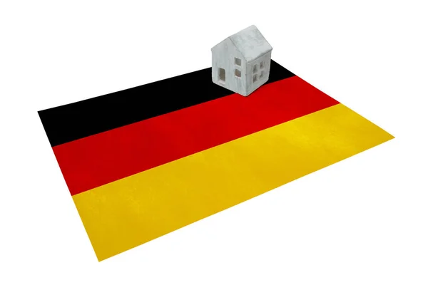 Häuschen auf Fahne - Deutschland — Stockfoto