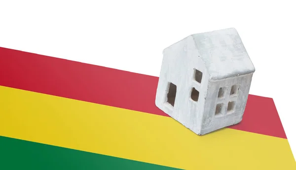 Litet hus på en flagga - Bolivia — Stockfoto