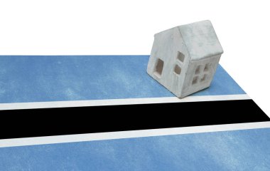 Bir bayrak - Botsvana üzerinde küçük ev